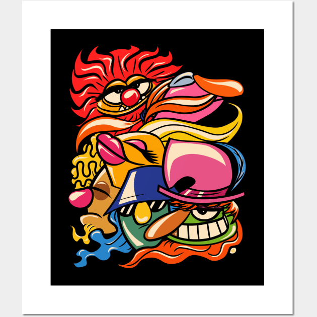 Electric Mayhem Lips Edition Wall Art by UzzyWorks